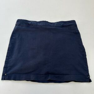 Croft & Barrow Navy Blue Stretch Skirt Women’s XL Lined Casual Workwear